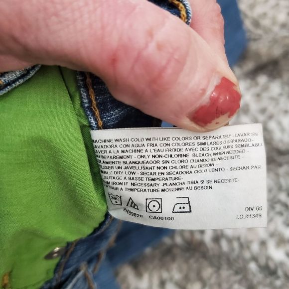 SZ 6 JEAN STAR stretch straight leg deni. - Picture 6 of 11